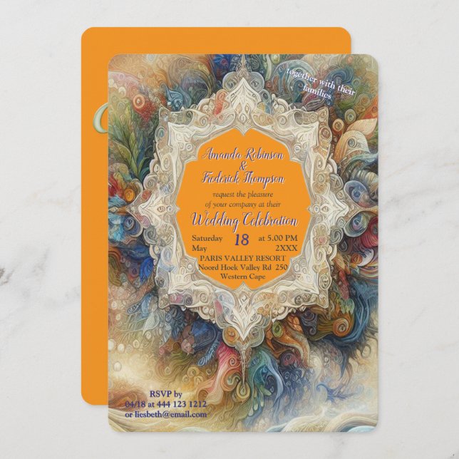 Metaphysical Timeless Spiritual Fantasy Themes Invitation (Front/Back)