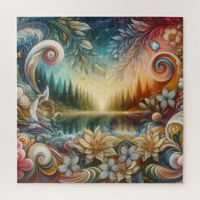 Metaphysical Timeless Spiritual Fantasy Themes Jigsaw Puzzle (Vertical)