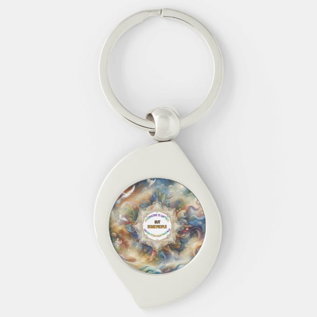 Metaphysical Timeless Spiritual Fantasy Themes Key Ring (Front)