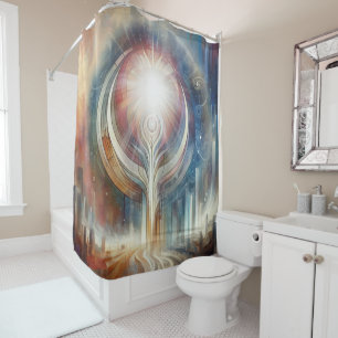Metaphysical Timeless Spiritual Fantasy Themes Shower Curtain