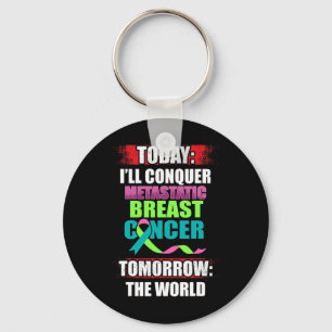 Metastatic Breast Cancer Awareness Beat Warrior  Key Ring