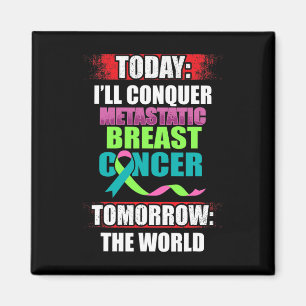 Metastatic Breast Cancer Awareness Beat Warrior  Magnet