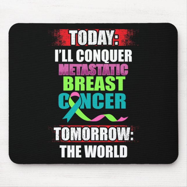 Metastatic Breast Cancer Awareness Beat Warrior  Mouse Pad (Front)