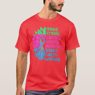 Metastatic Breast Cancer Awareness Care Warrior 22 T-Shirt