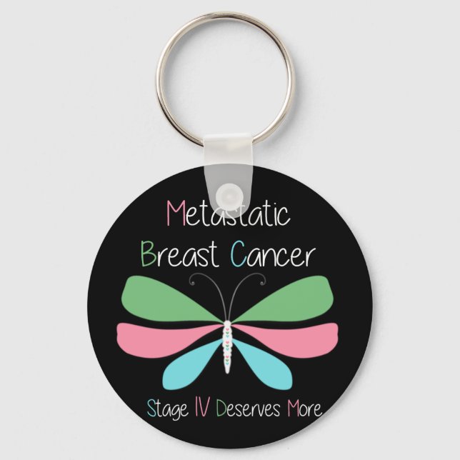 Metastatic Breast Cancer Awareness Key Ring (Front)