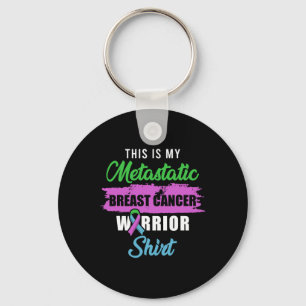 Metastatic Breast Cancer Awareness Warrior Key Ring