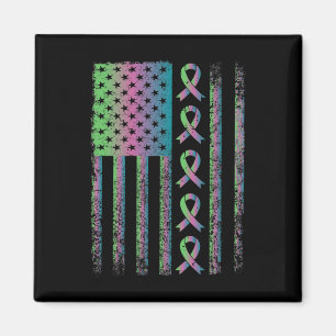 Metastatic Breast Cancer Flag Awareness Survivor G Magnet