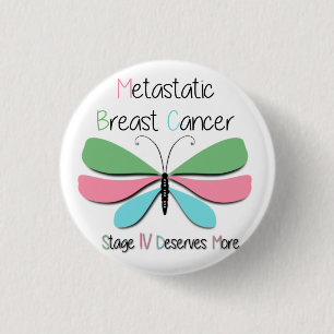 Metastatic Breast Cancer Support 3 Cm Round Badge