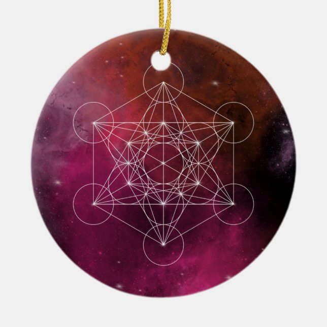 Metatron arcangel zen ceramic ornament (Front)