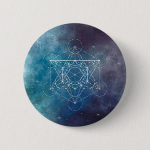 Metatron, chakra,zen,sacred geometric, angel 6 cm round badge