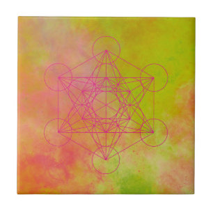 Metatron, chakra,zen,sacred geometric, angel, ceramic tile