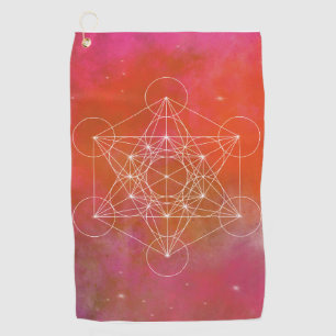 Metatron, chakra,zen,sacred geometric, angel, golf towel
