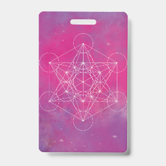 Metatron, chakra,zen,sacred geometric, angel ID badge