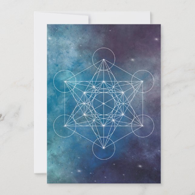 Metatron, chakra,zen,sacred geometric, angel invitation (Front)