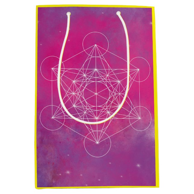 Metatron, chakra,zen,sacred geometric, angel medium gift bag (Front)