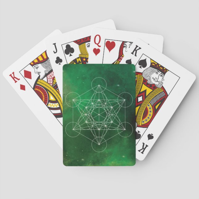 Metatron, chakra,zen,sacred geometric, angel playing cards (Back)