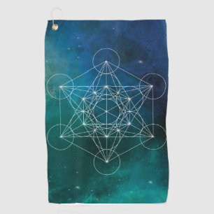 Metatron, chakra,zen,sacred geometric, angel, spir golf towel