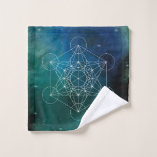 Metatron, chakra,zen,sacred geometric, angel, spir wash cloth