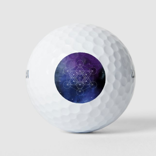 Metatron, chakra,zen,sacred geometric, geometry, golf balls (Front)