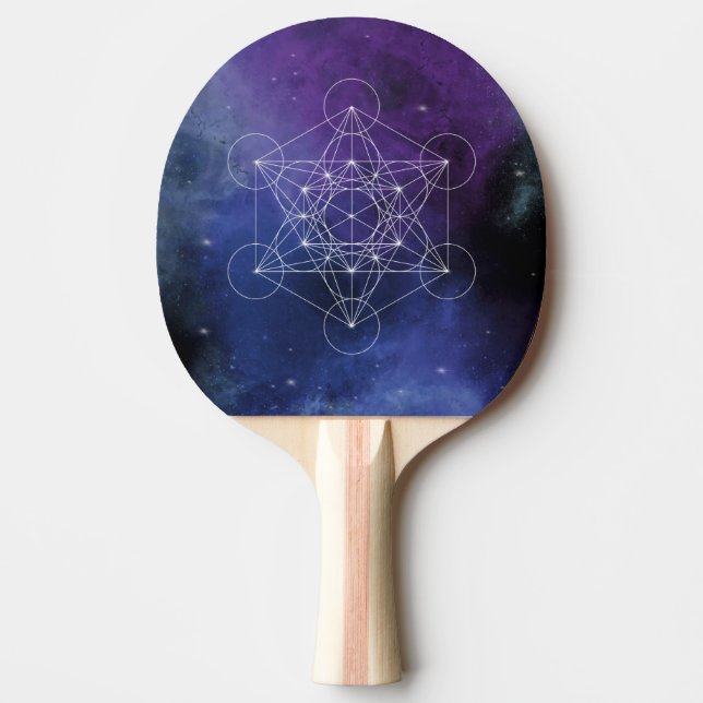 Metatron, chakra,zen,sacred geometric, geometry, ping pong paddle (Front)