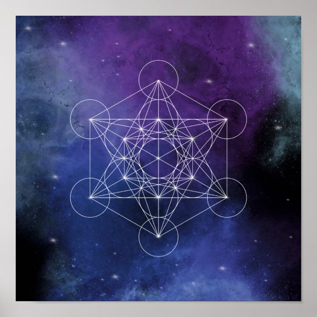 Metatron, chakra,zen,sacred geometric, geometry, poster (Front)