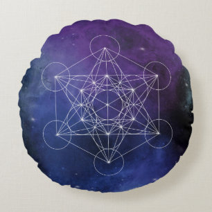 Metatron, chakra,zen,sacred geometric, geometry, round cushion