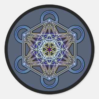 metatron-cube-mandala-3 classic round sticker