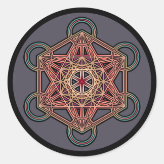 metatron-cube-mandala-4 classic round sticker