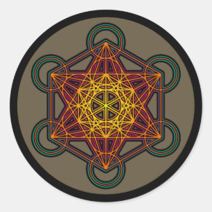 metatron cube mandala sticker