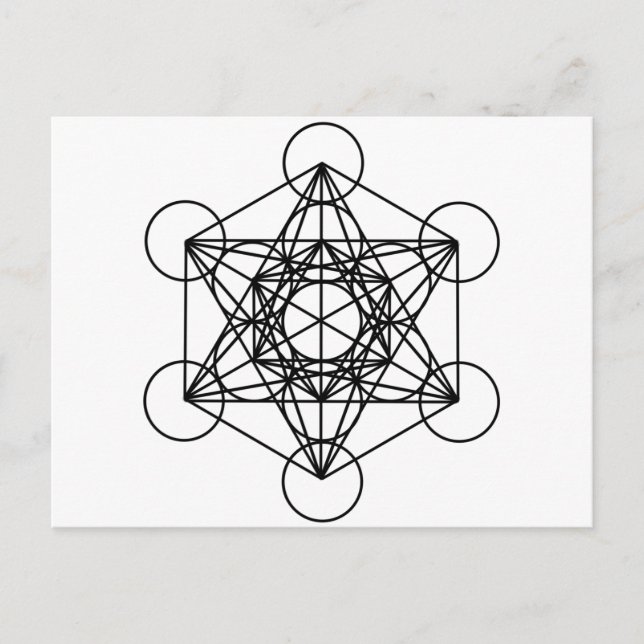 Metatron Cube Postcard (Front)