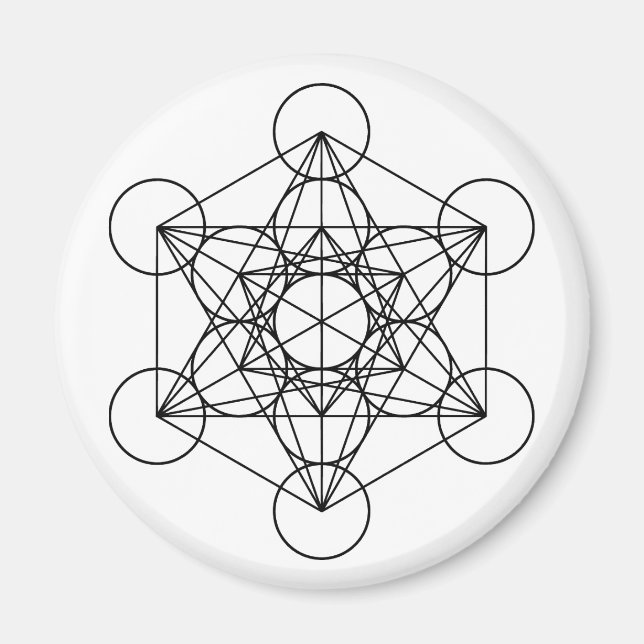 Metatron Cube Sacred Geometry Magnet (Front)