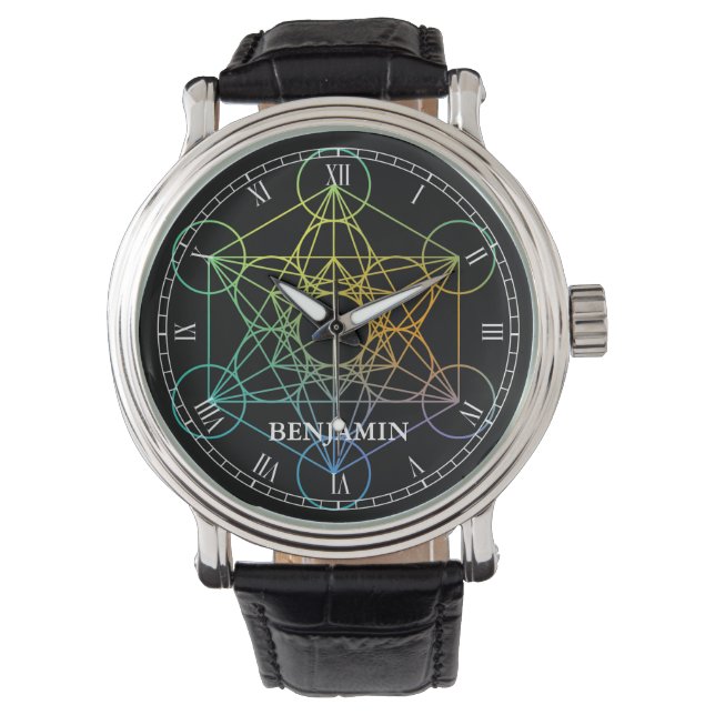 Metatron Cube Sacred Geometry Watch (Front)