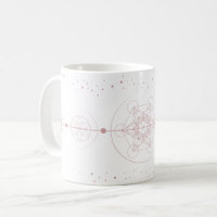 Metatron moon and stars sacred geometry rose