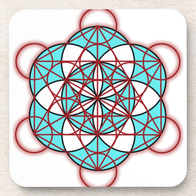 Metatron Red Coaster (Front)