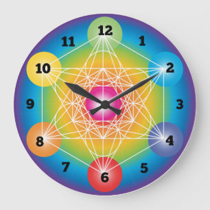 Metatron’s Cube Sacred Geometry Clock