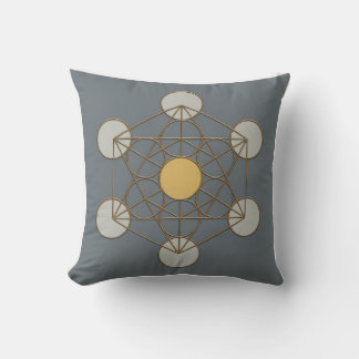 Metatron’s Cube Sacred Geometry Throw Pillow