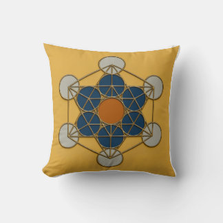 Metatron’s Cube Sacred Geometry Throw Pillow
