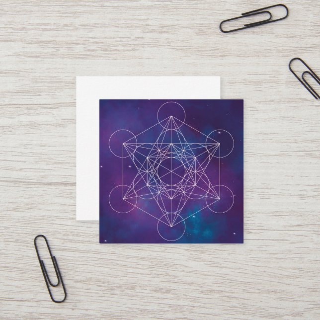 metatron square business card (Front/Back In Situ)