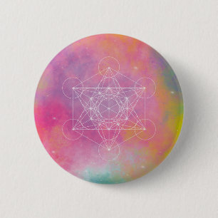 Metatron zen archange 6 cm round badge
