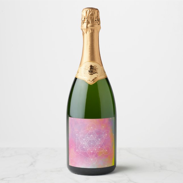 Metatron zen archange sparkling wine label (Front)