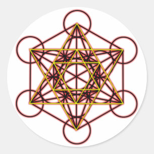 MetatronRedStar Classic Round Sticker
