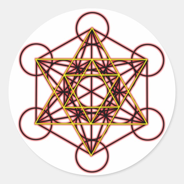 MetatronRedStar Classic Round Sticker (Front)