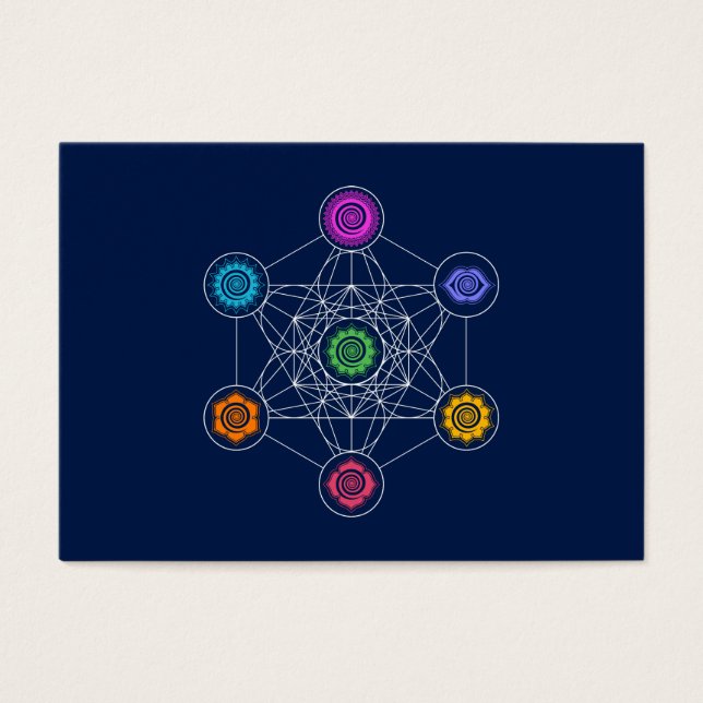 Metatrons Cube, Chakras, Cosmic Energy Centres (Front)