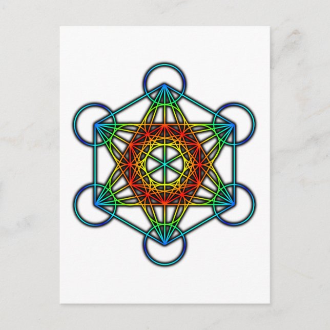 Metatron's Cube (Colour 1) Postcard (Front)