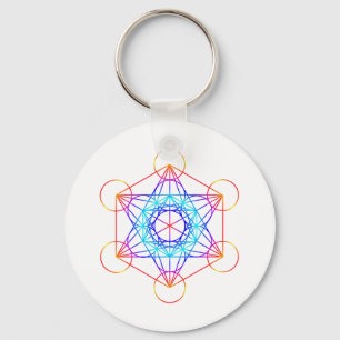 Metatron's Cube (Colour 2) Key Ring