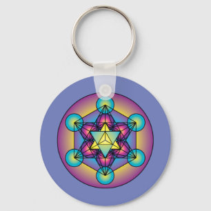 Metatron's Cube Merkaba Key Ring