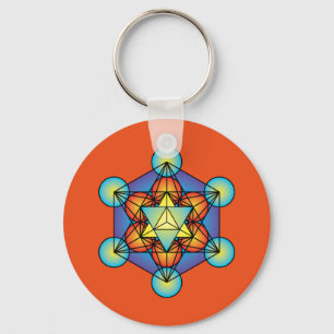 Metatron's Cube Merkaba Key Ring