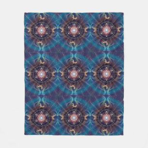 Metatron's Cube - Merkabah Fleece Blanket