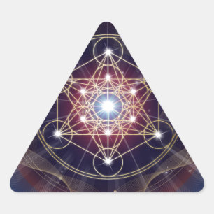 Metatron's Cube - Merkabah Triangle Sticker