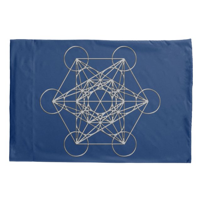 Metatrons Cube Pillowcase (Back)